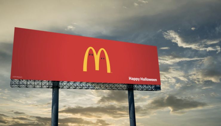 تبلیغ رستوران مک دونالد در هالووین