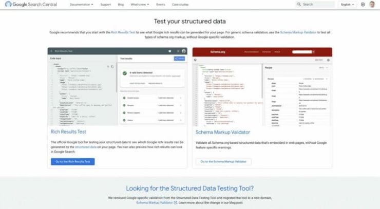 ابزار سئو structure data