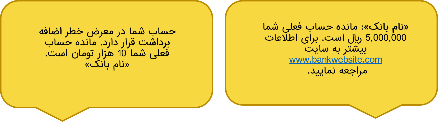 متن پیامک تبلیغاتی برای بانک