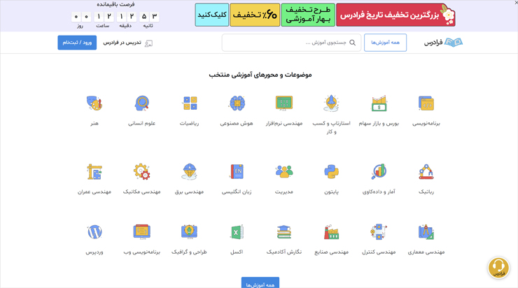 آموزش آنلاین و کسب درآمد از اینترنت در فرادرس