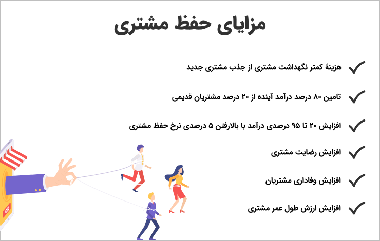 مزایای حفظ مشتری چیست